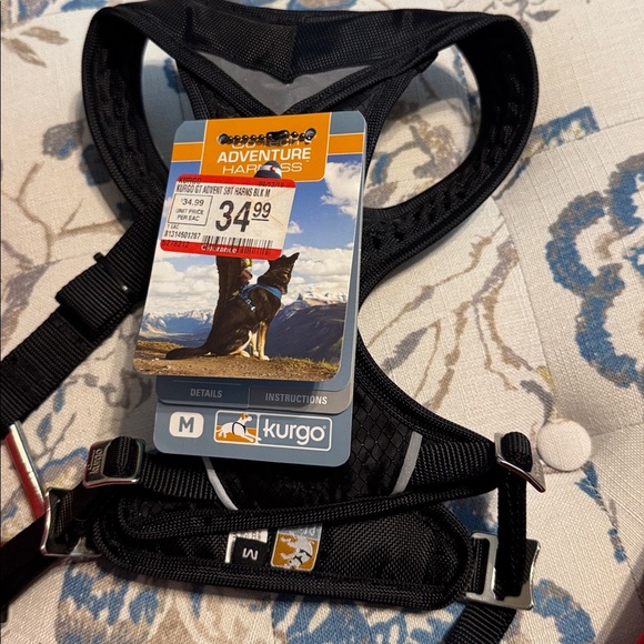 NWT Kurgo Adventure Go-Tech Dog Harness Sz Medium Black and Gray - Picture 2 of 5